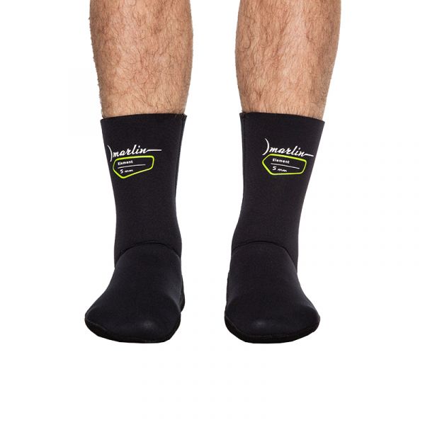 Marlin Element Black Socks 7 mm