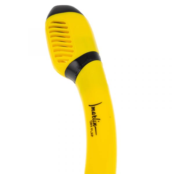 Marlin Dry Flap Yellow/black Snorkel