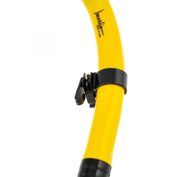 Marlin Dry Flap Yellow/black Snorkel