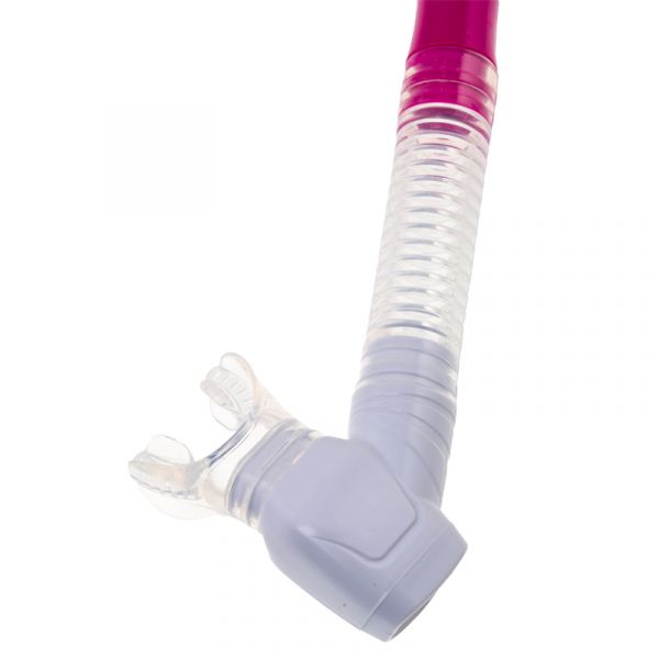 Marlin Dry Flap Pink/trans Snorkel