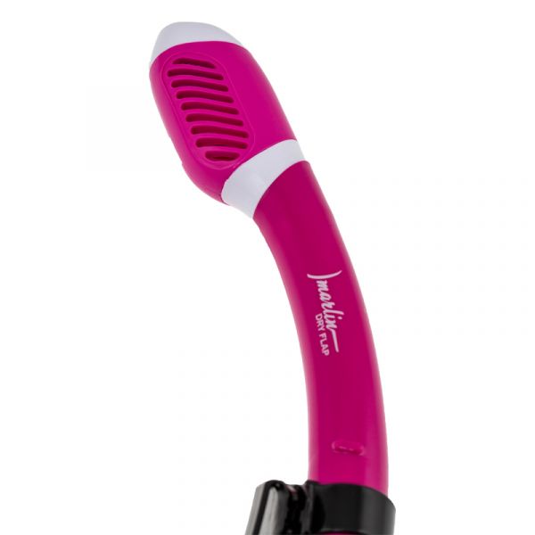Marlin Dry Flap Pink/trans Snorkel