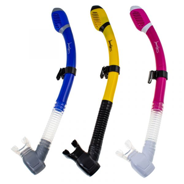 Marlin Dry Flap Yellow/black Snorkel