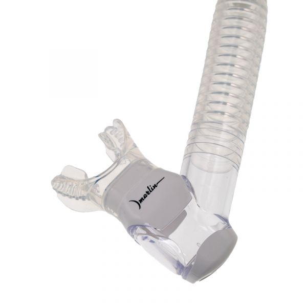 Marlin Dry Lux White/trans Snorkel