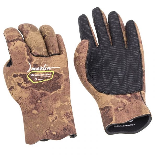 Marlin Ultrastretch Oliva Gloves 5 mm