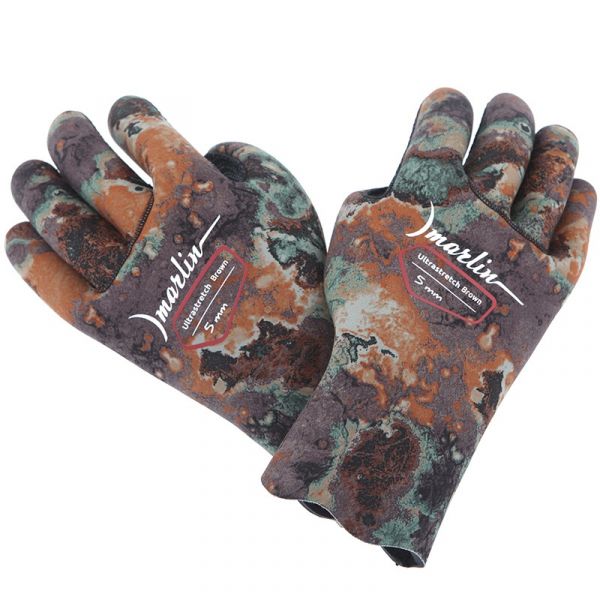 Marlin Ultrastretch Brown Gloves 5 mm